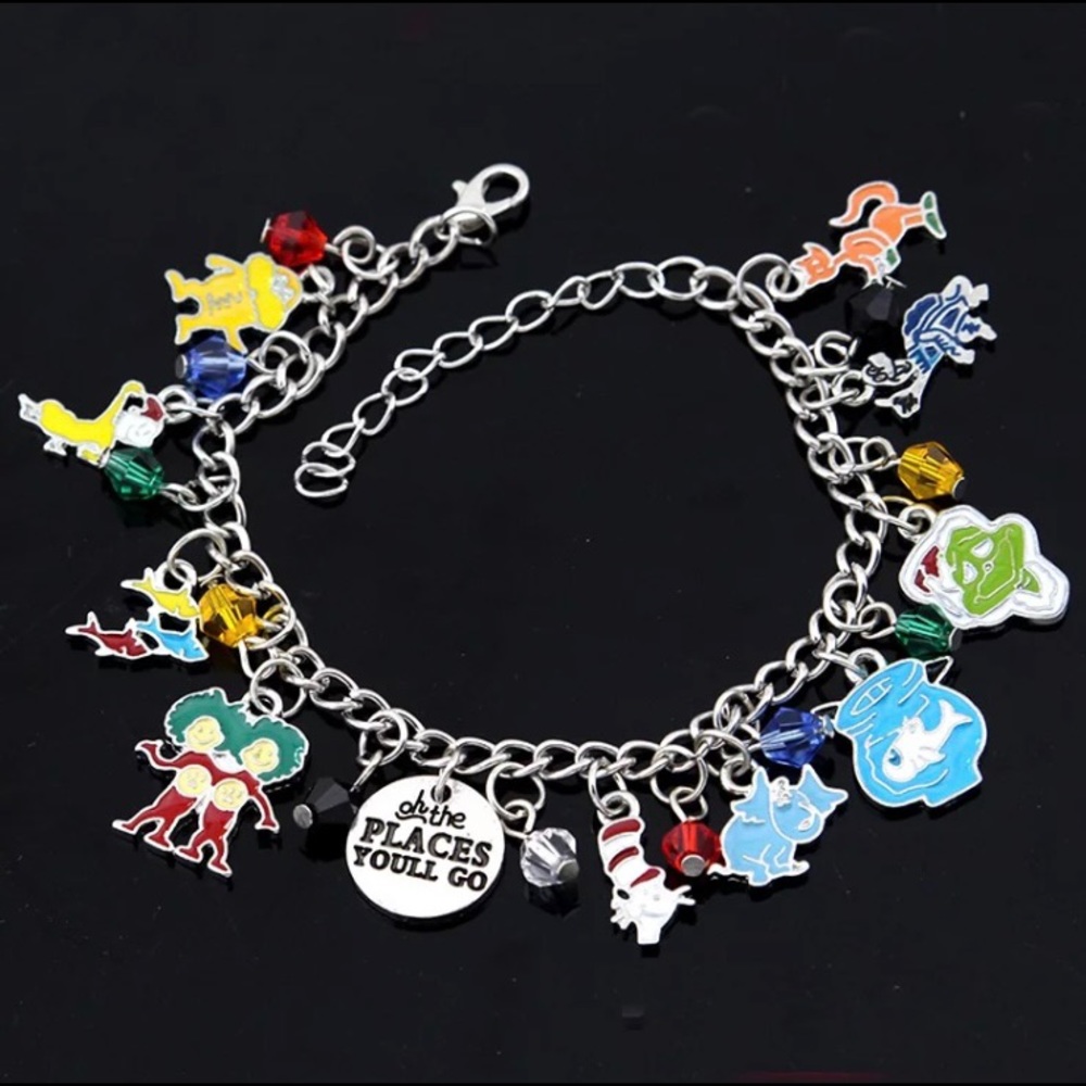3/$30 Dr Seuss Metal Novelty Charm Bracelet